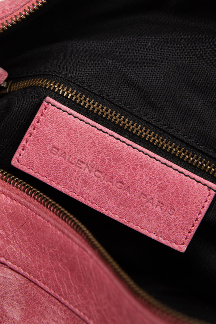 2000s Balenciaga Pink Leather Twiggy Bag
