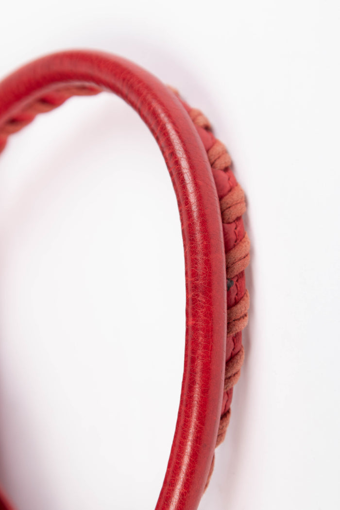 2010s Balenciaga Red Leather First City Shoulder Bag