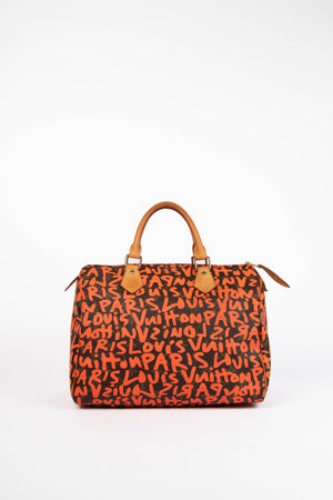 SUPER RARE Louis Vuitton x Stephen Sprouse Orange Graffiti Speedy