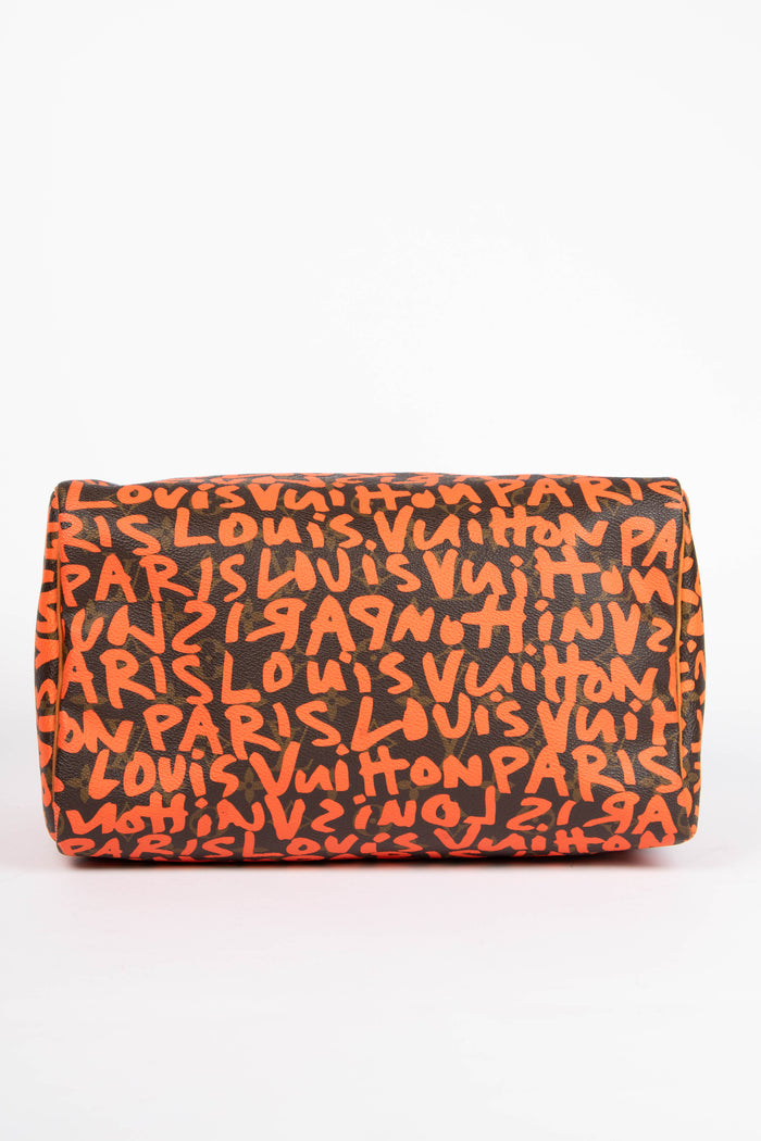 SUPER RARE Louis Vuitton x Stephen Sprouse Orange Graffiti Speedy 30cm