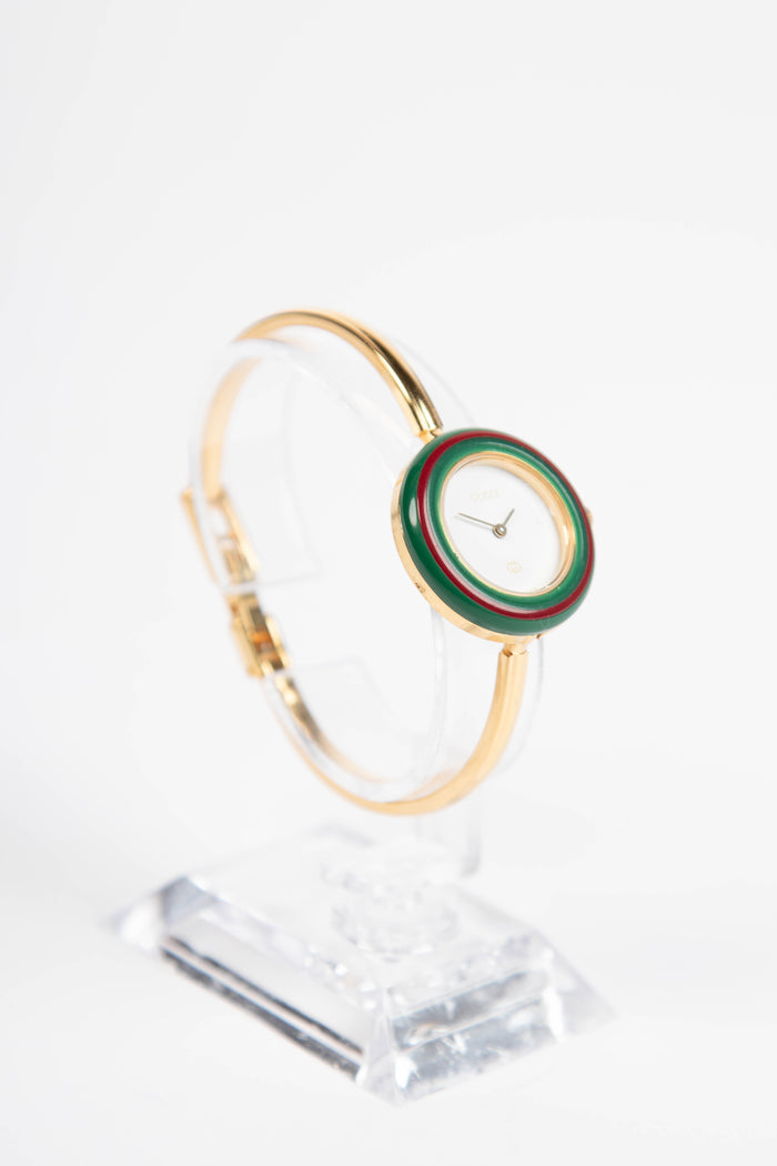 Vintage Gucci Gold Bezel Watch