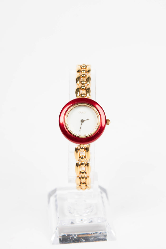 Vintage Gucci Gold Chain Bezel Watch