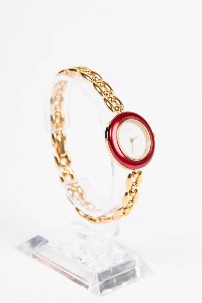 Vintage Gucci Gold Chain Bezel Watch