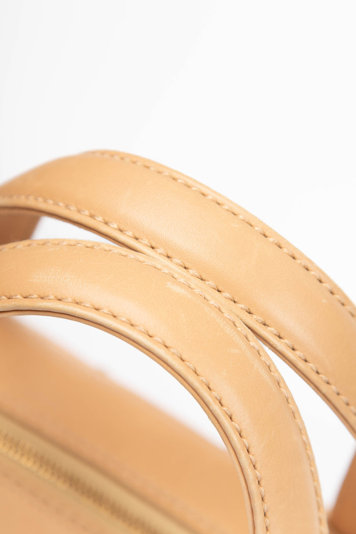 Vintage Chanel Beige Wild Stitch Top Handle Bag