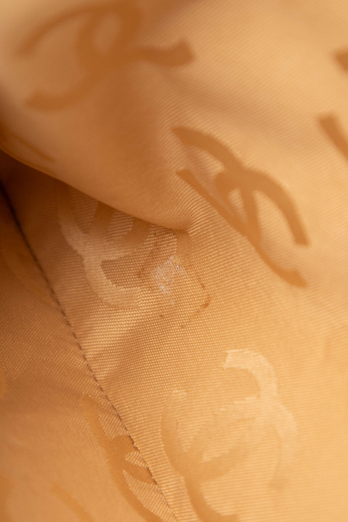 Vintage Chanel Beige Wild Stitch Top Handle Bag