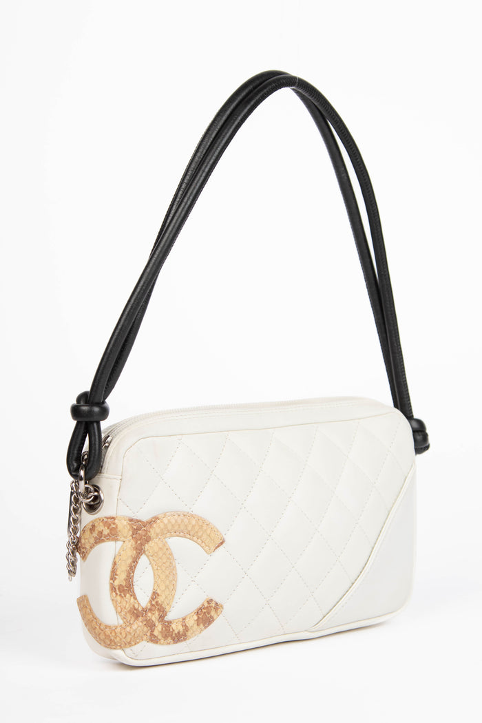 RARE 2000s Chanel Rue Cambon White Shoulder Bag