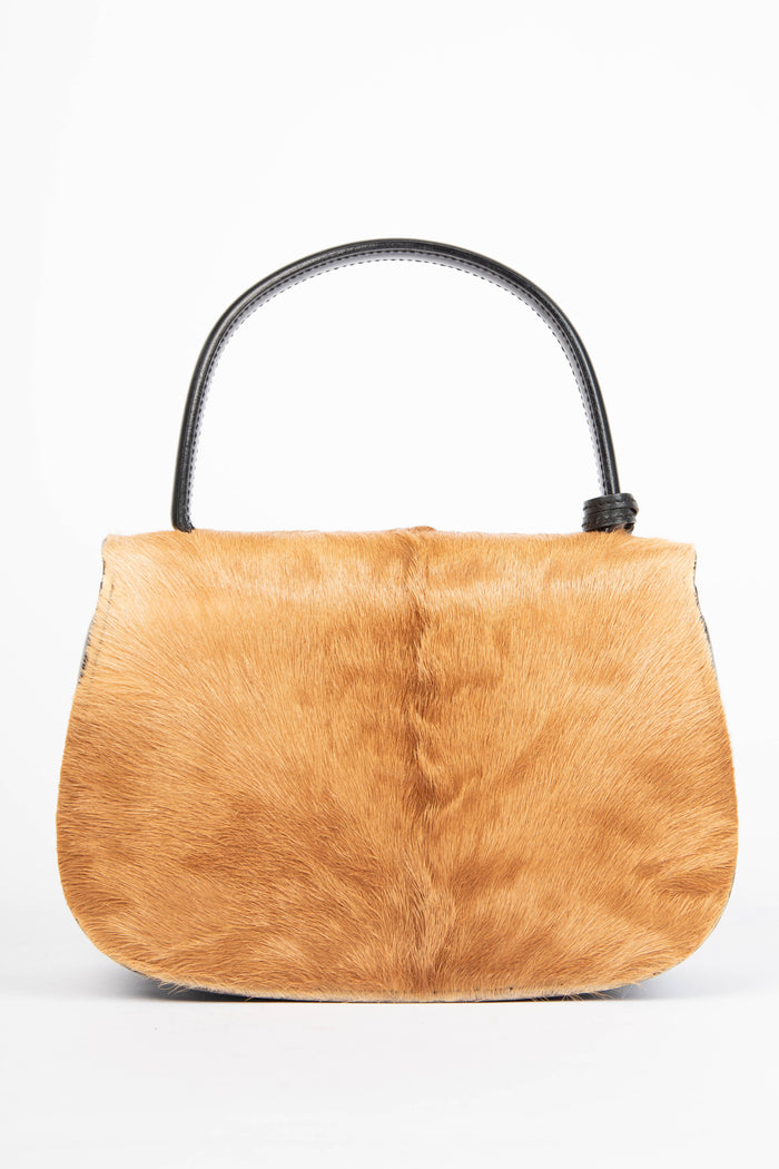 RARE Vintage Gucci Pony Hair Top Handle Bag