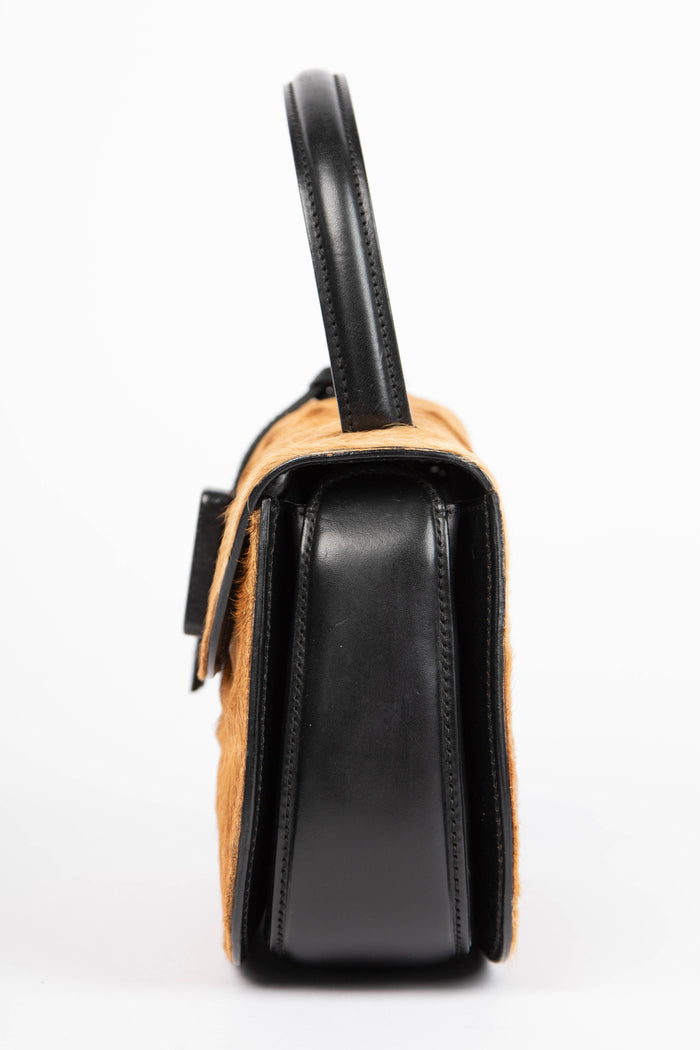 RARE Vintage Gucci Pony Hair Top Handle Bag