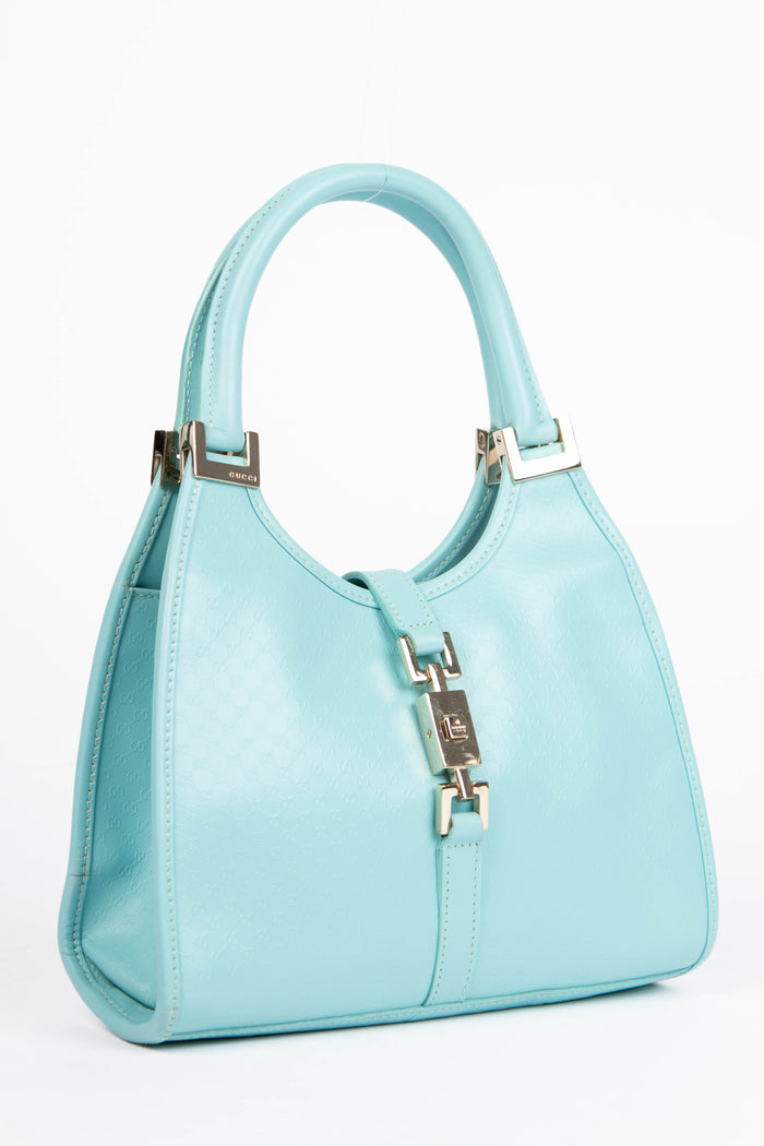RARE Gucci Tiffany Blue Embossed Mini Jackie Bag