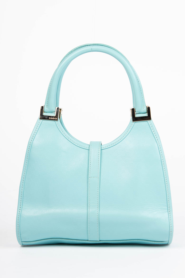 RARE Gucci Tiffany Blue Embossed Mini Jackie Bag