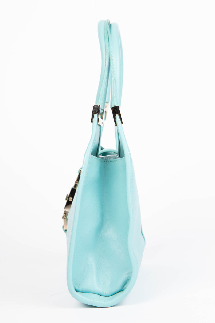 RARE Gucci Tiffany Blue Embossed Mini Jackie Bag