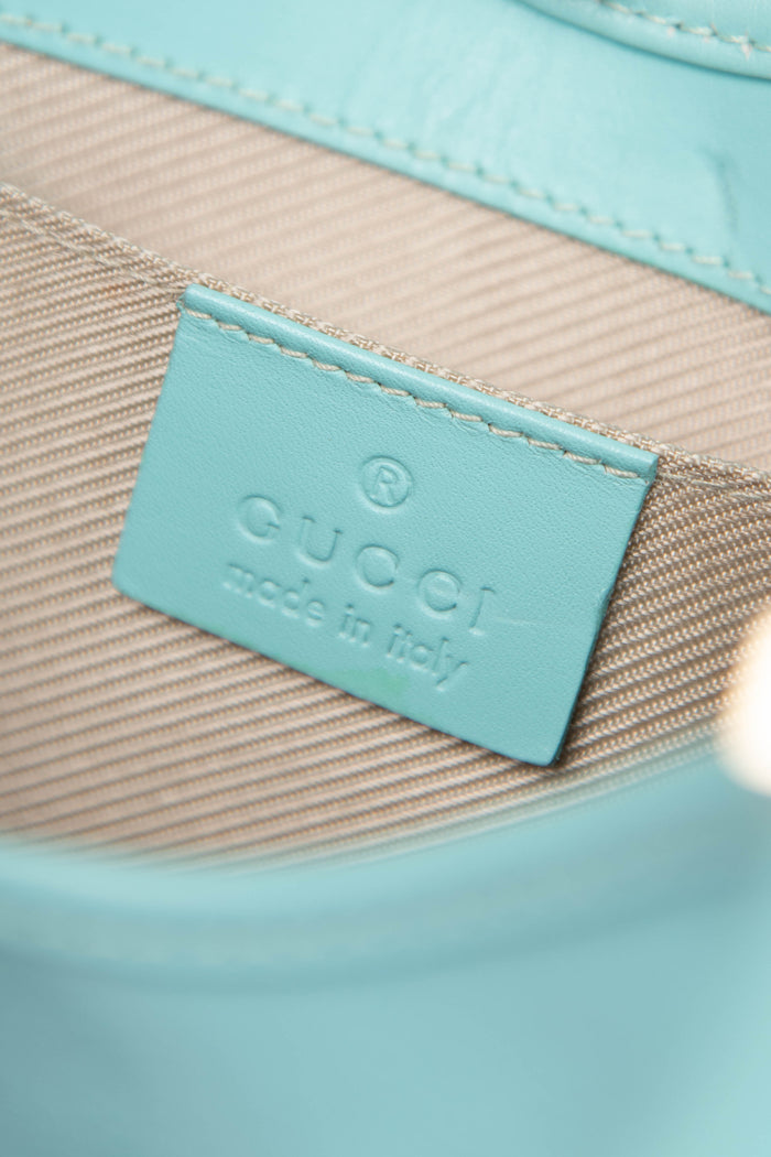 RARE Gucci Tiffany Blue Embossed Mini Jackie Bag