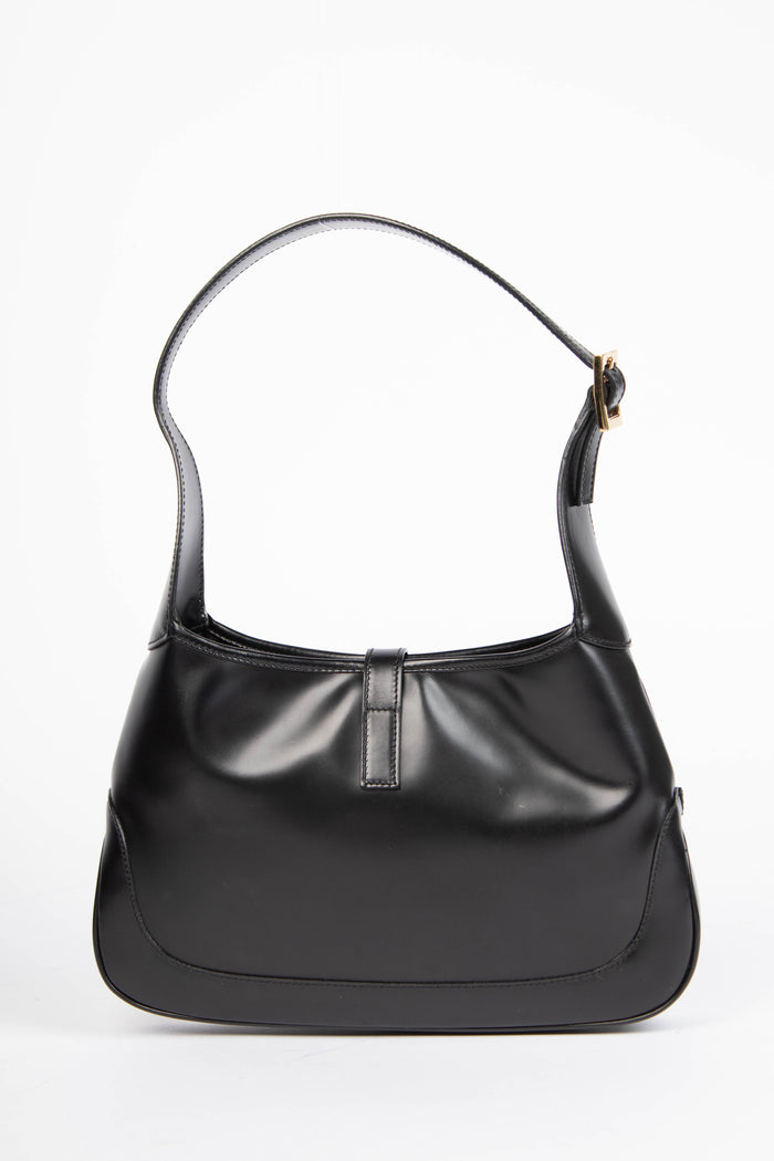 Vintage Gucci Black Leather Small Jackie Bag