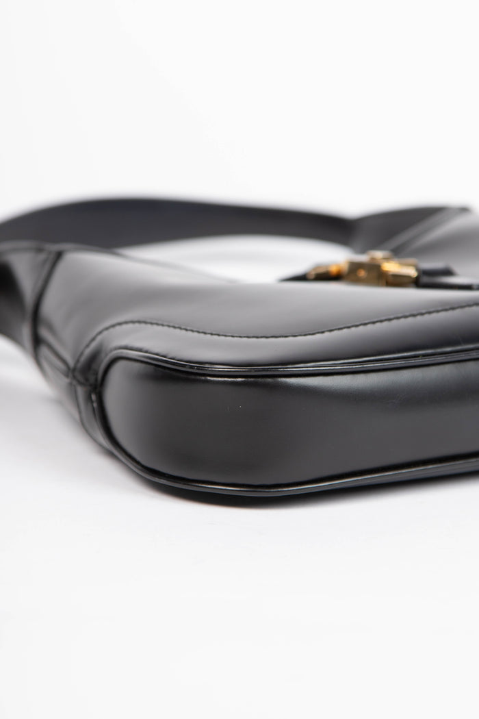 Vintage Gucci Black Leather Small Jackie Bag