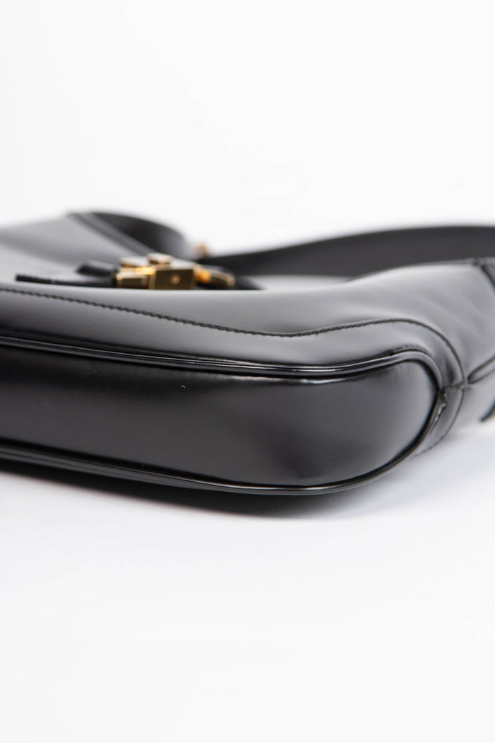 Vintage Gucci Black Leather Small Jackie Bag