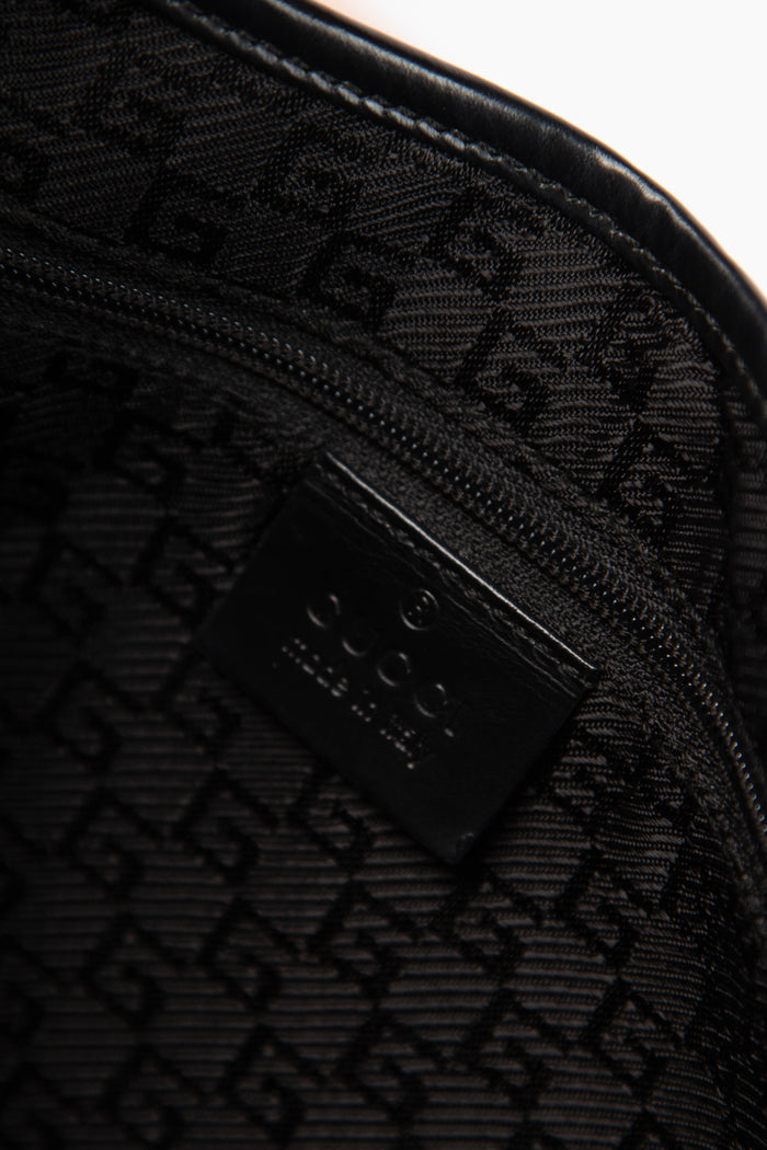 Vintage Gucci Black Leather Small Jackie Bag