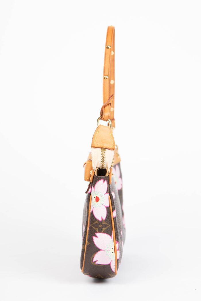 RARE Louis Vuitton x Takashi Murakami Cherry Blossom Pochette Accessoires