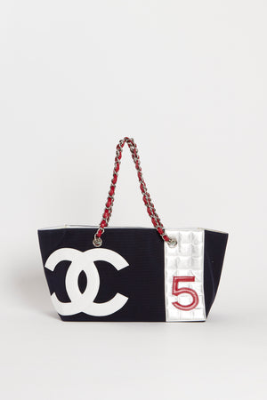 2000s Chanel No.5 Chocolate Bar Tote Bag