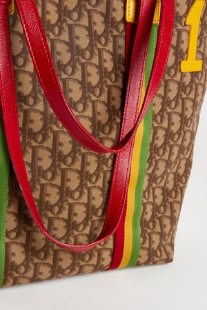 2000s Christian Dior Rasta Monogram Tote Bag