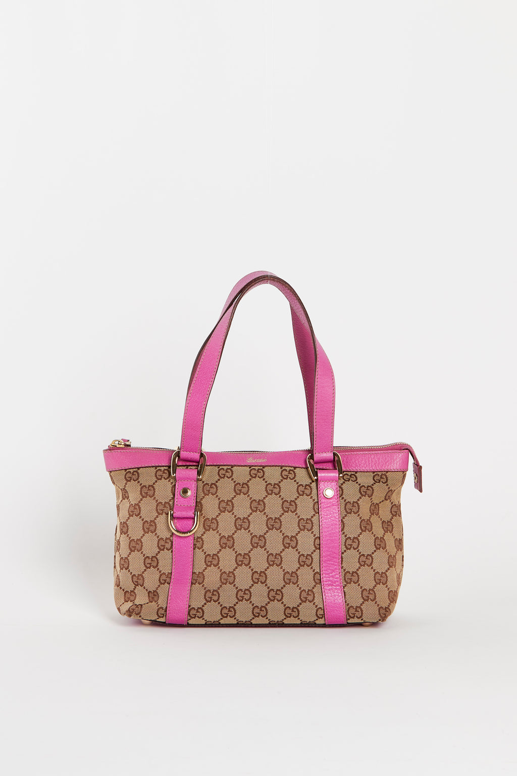 Vintage Gucci Pink Leather Small Shoulder Bag