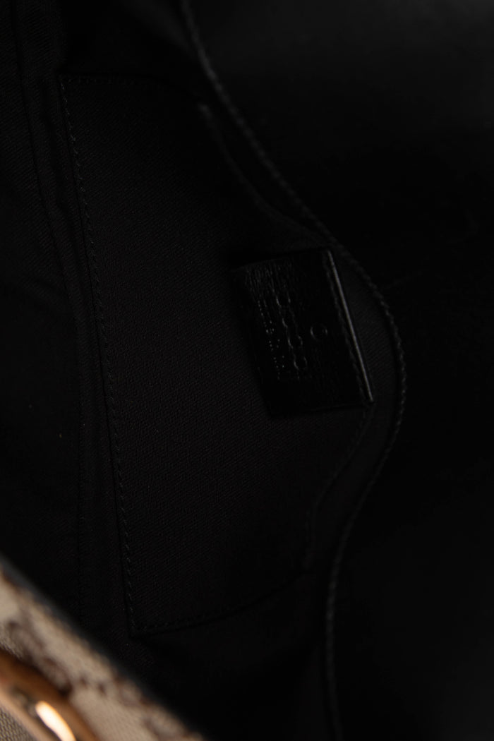 RARE Vintage Gucci GG Classic Monogram Horsebit Shoulder Bag