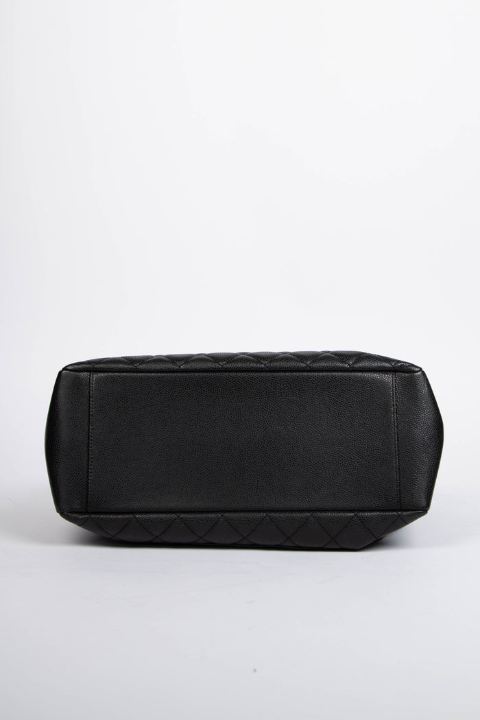 2000s Chanel Black Caviar Leather GST Shoulder Bag