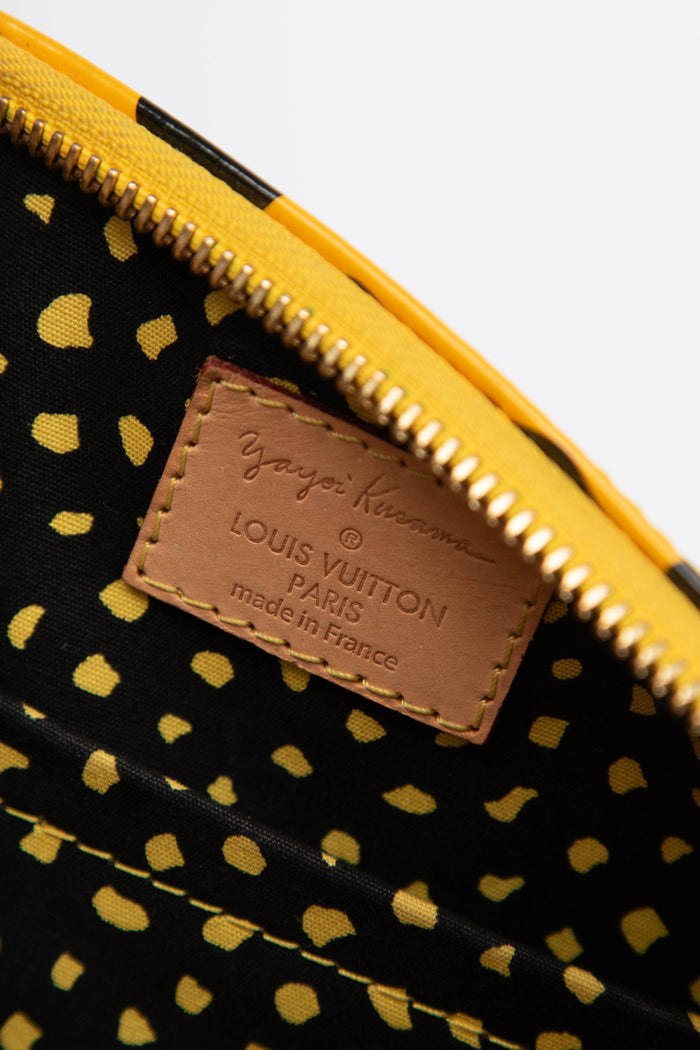 RARE Louis Vuitton x Yayoi Kusama Yellow Infinity Dot Papillon 30cm