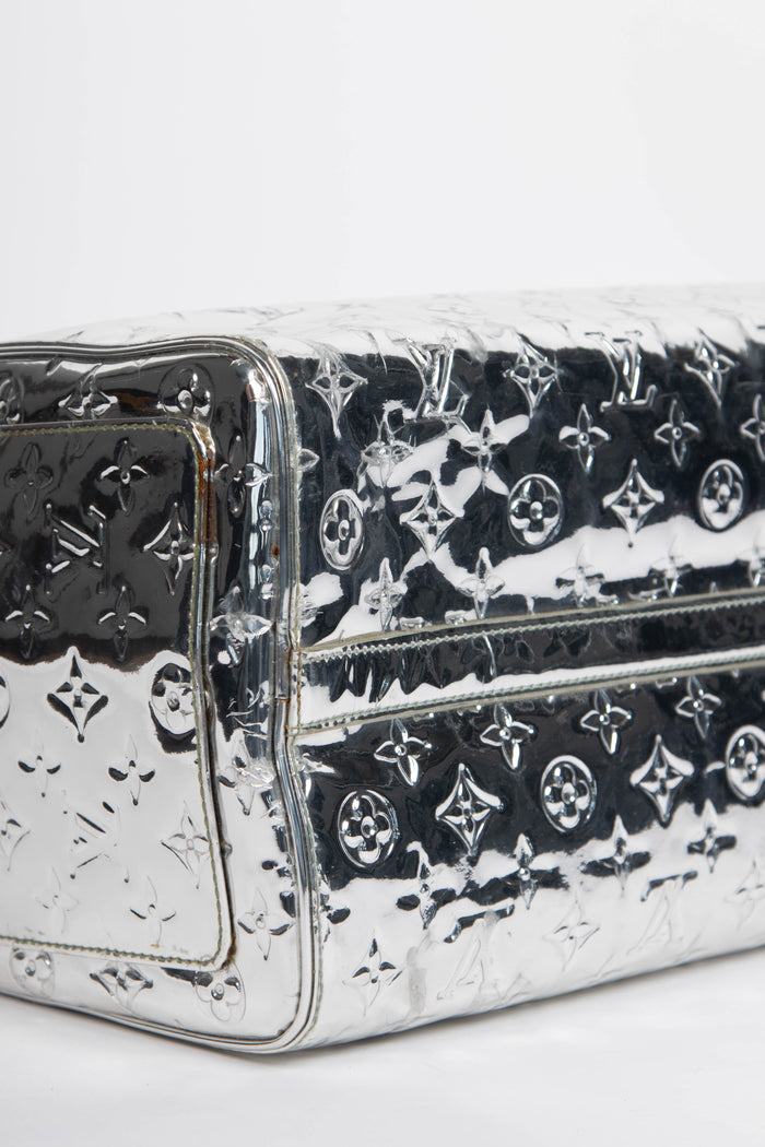 RARE Louis Vuitton Silver Miroir Speedy 35cm