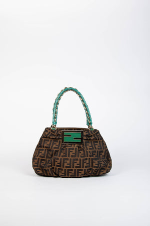 Vintage Fendi Zucca Small Bucket Bag