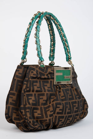 Vintage Fendi Zucca Small Bucket Bag