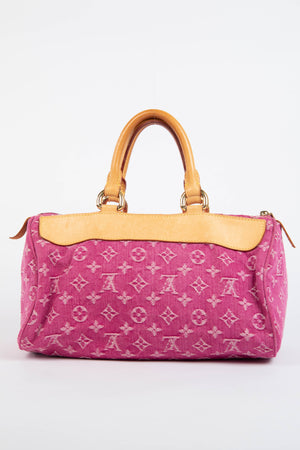 Vintage Louis Vuitton Pink Denim Neo Speedy Bag