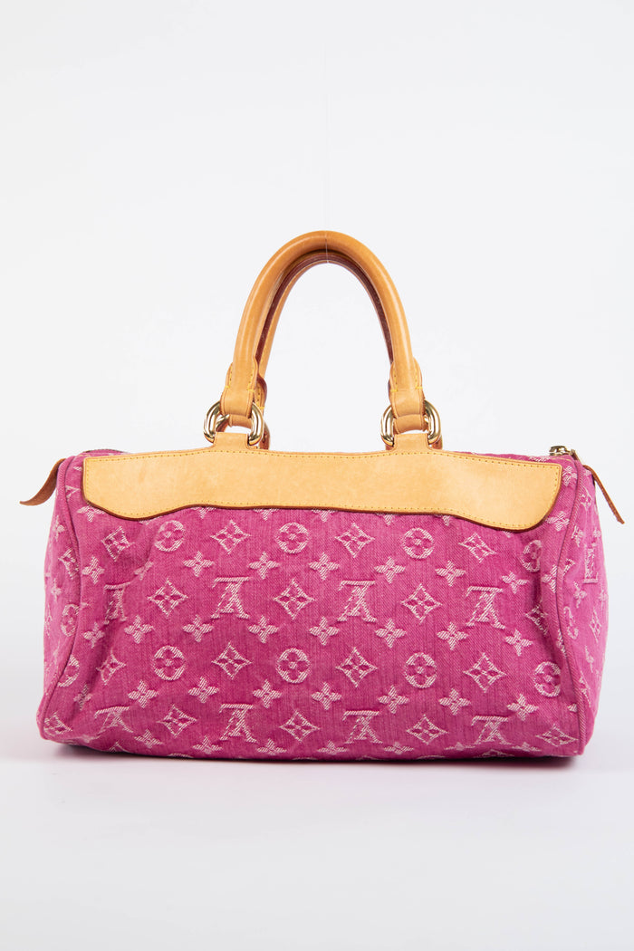 Vintage Louis Vuitton Pink Denim Neo Speedy Bag