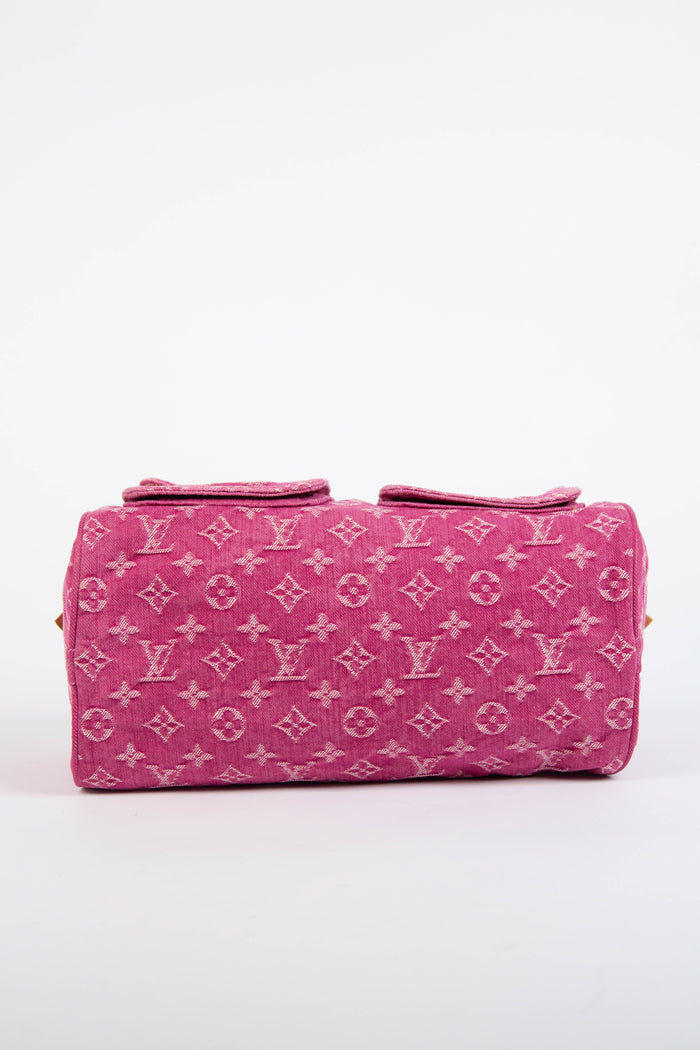 Vintage Louis Vuitton Pink Denim Neo Speedy Bag