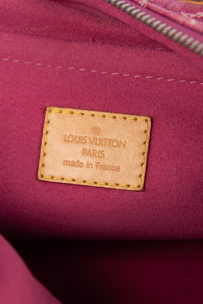 Vintage Louis Vuitton Pink Denim Neo Speedy Bag
