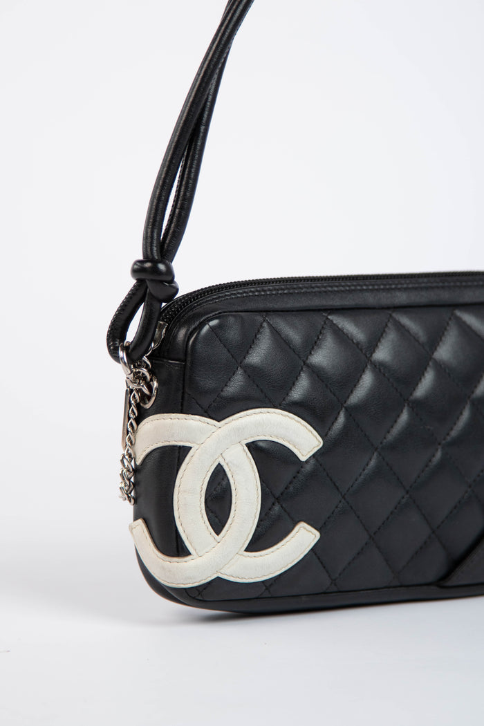 2000s Chanel Rue Cambon Black Shoulder Bag