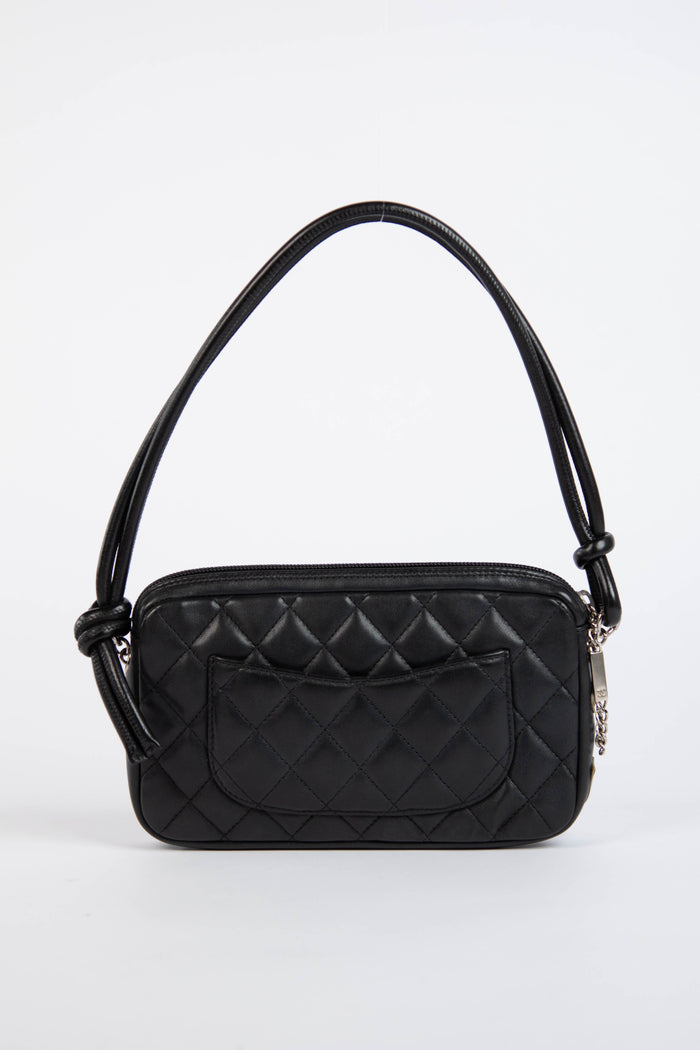 2000s Chanel Rue Cambon Black Shoulder Bag