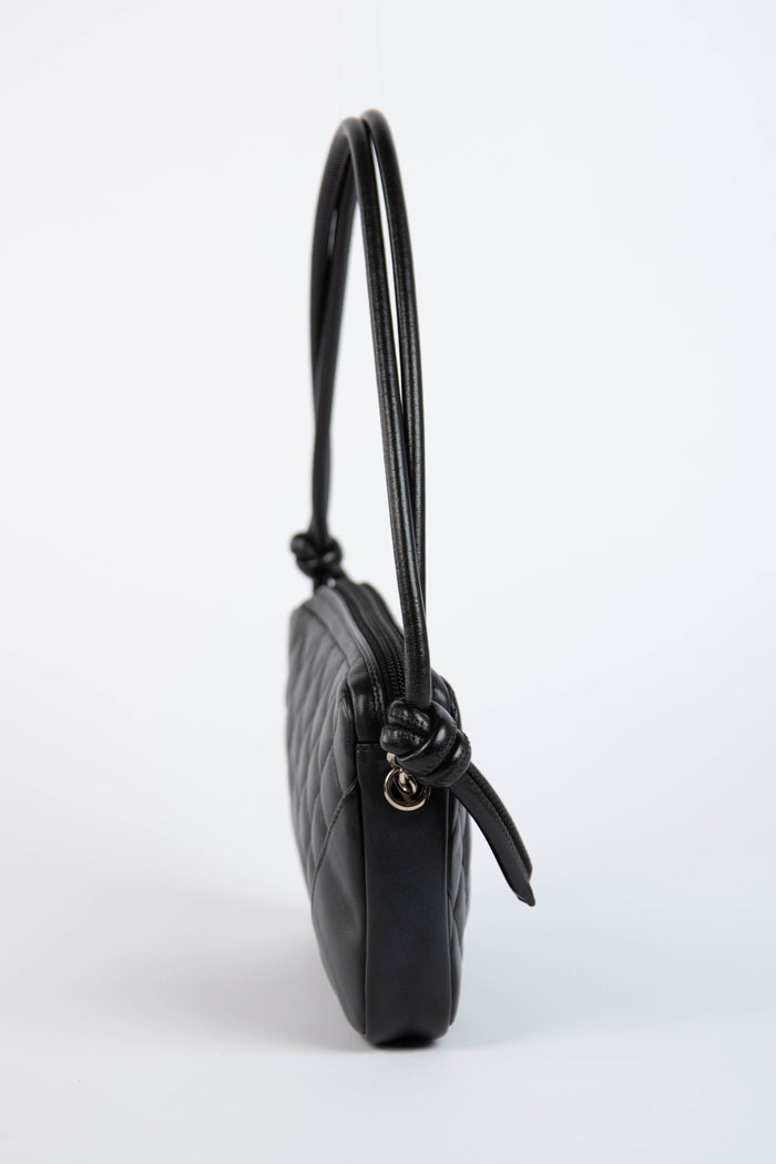 2000s Chanel Rue Cambon Black Shoulder Bag