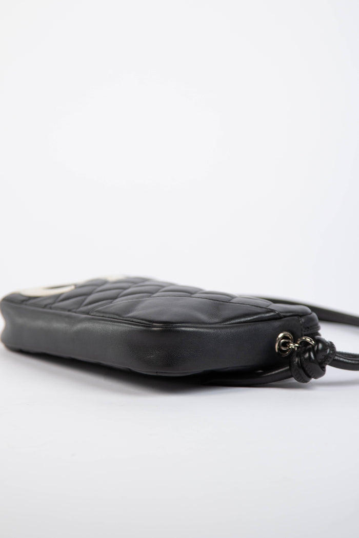 2000s Chanel Rue Cambon Black Shoulder Bag