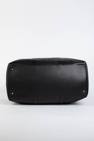 90s Chanel Black Caviar Leather Boston Bag