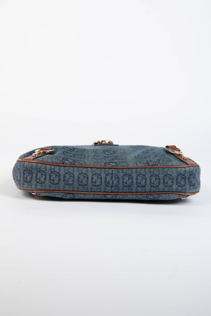 Vintage Gucci Denim Abbey D-Ring Hobo Bag
