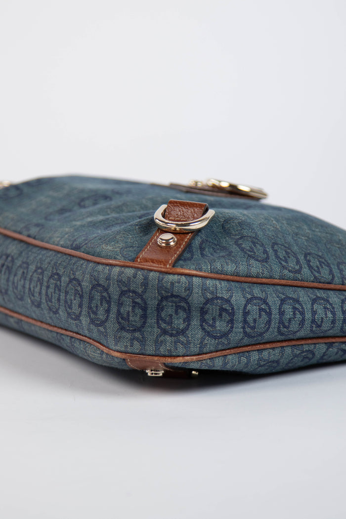 Vintage Gucci Denim Abbey D-Ring Hobo Bag