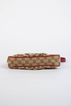 Vintage Gucci Monogram Canvas Lovely Heart Pochette