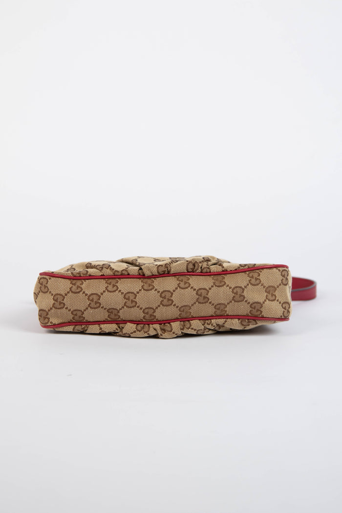 Vintage Gucci Monogram Canvas Lovely Heart Pochette