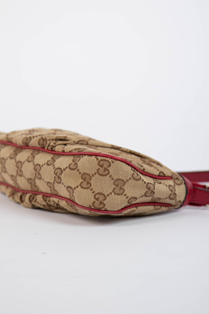 Vintage Gucci Monogram Canvas Lovely Heart Pochette