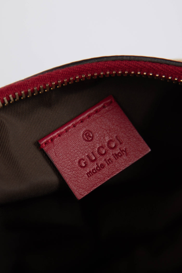 Vintage Gucci Monogram Canvas Lovely Heart Pochette