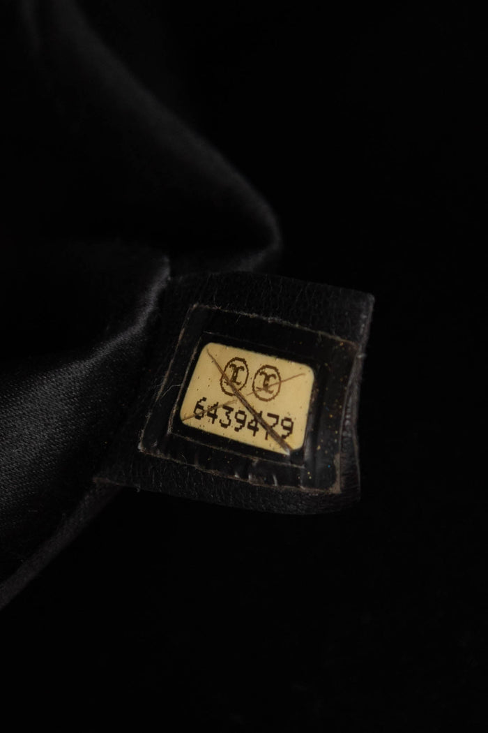 2000s Chanel Black Travel Line Single Flap Shoulder Bag