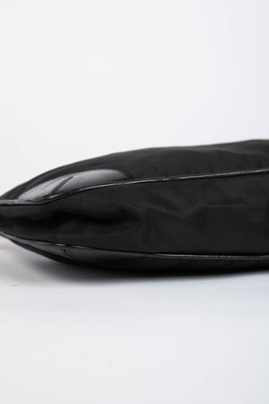 2000s Prada Black Nylon Shoulder Bag