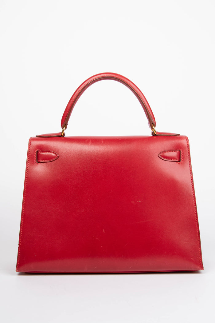 1999 Hermès Kelly 28cm in Rouge Vif Box Calf Leather with GHW