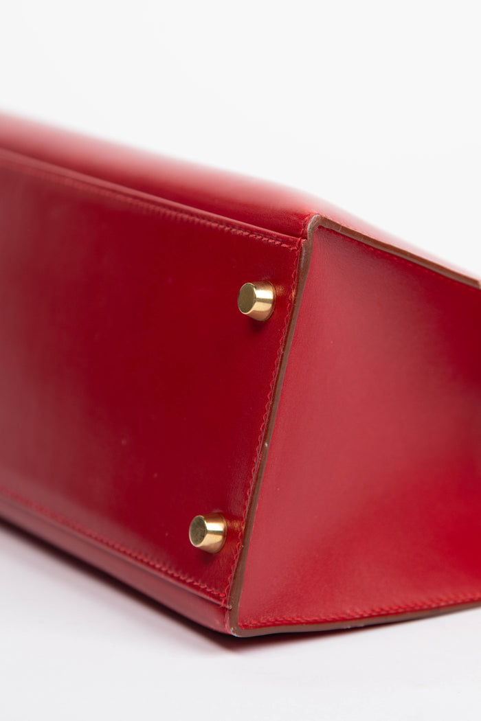 1999 Hermès Kelly 28cm in Rouge Vif Box Calf Leather with GHW
