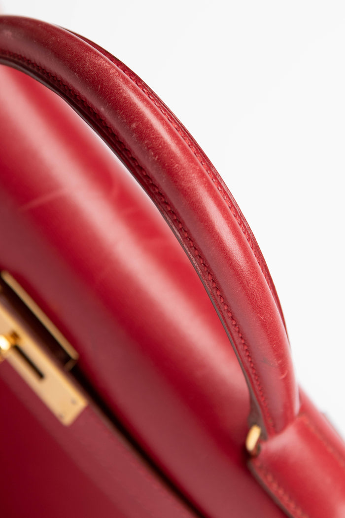 1999 Hermès Kelly 28cm in Rouge Vif Box Calf Leather with GHW